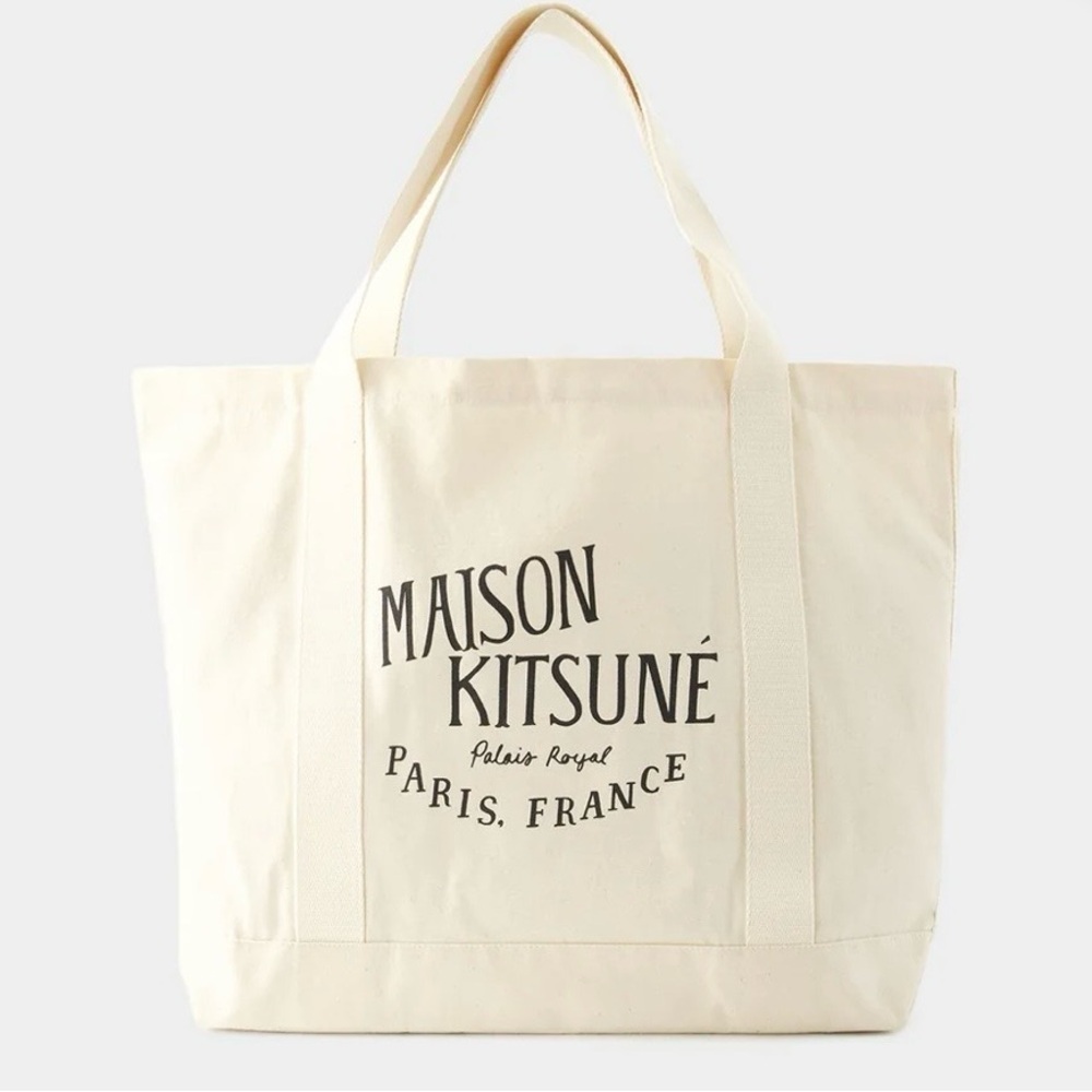 ❗️SOLD❗️MAISON KITSUNÉ Palais Royal Beige Tote Bag
